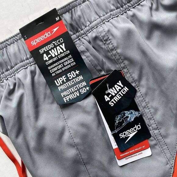 Speedo Swim Trunks Redondo Stretch Comfort Liner Lightweight Swim Shorts 7in M - Picture 8 of 9